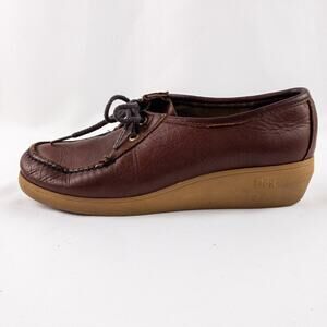 Dexter Vintage Brown Handmade Leather Loafer Shoes Womens 7.5